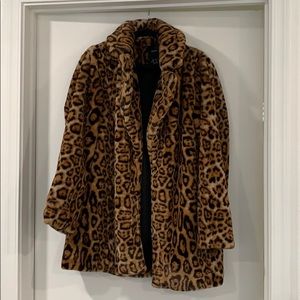 Cheetah print coat